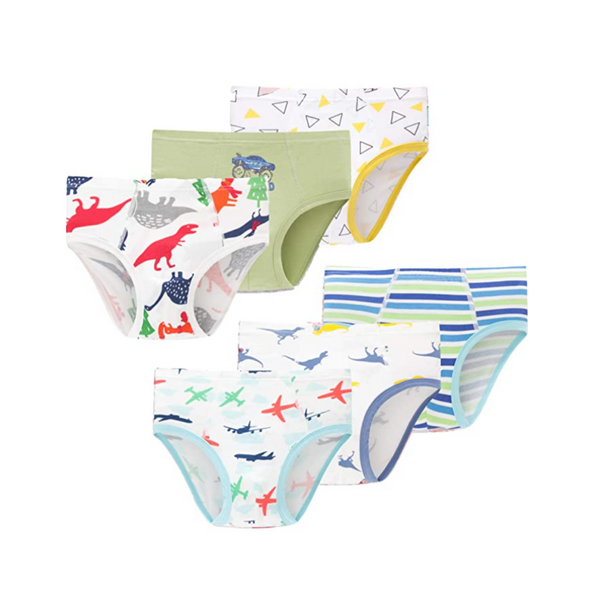Pack de 6 ropa interior para niño o niña.