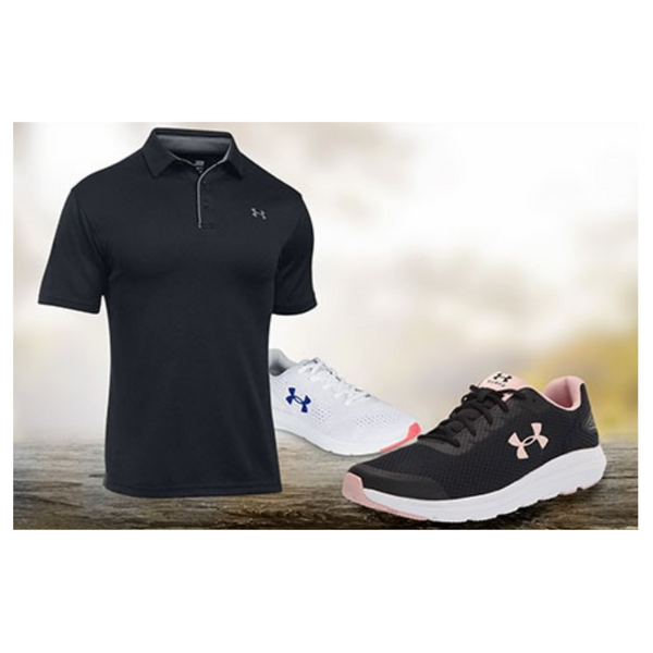 Under Armour Tech Polos and Shoes On Sale