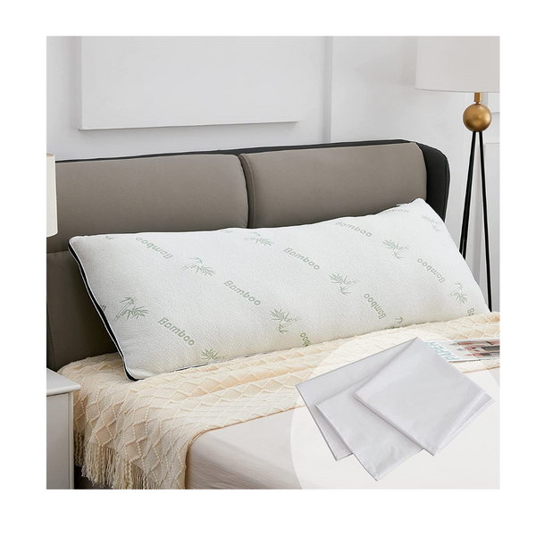 Almohada de cuerpo entero con funda de bambú