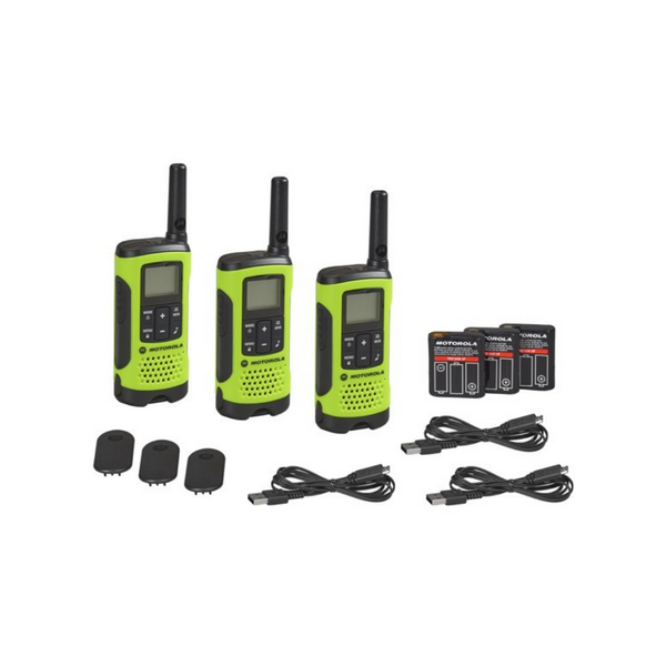 3-Pack Motorola Talkabout T260TPG Rechargeable Two-Way Radios