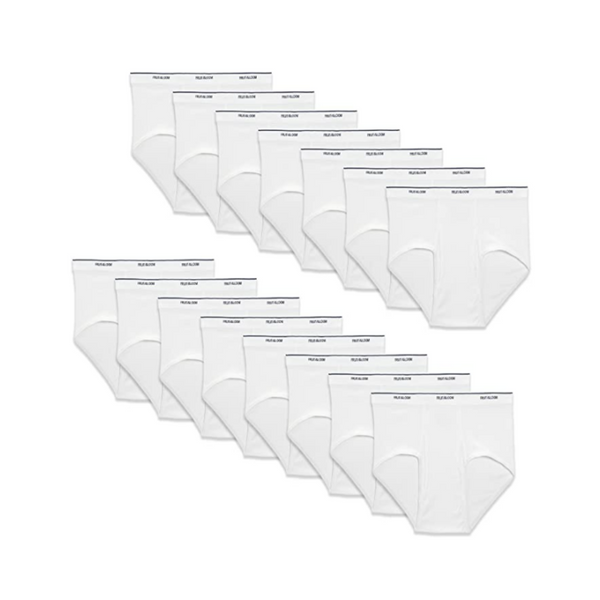 15 Fruit of the Loom Men's Tag-Free Cotton Briefs