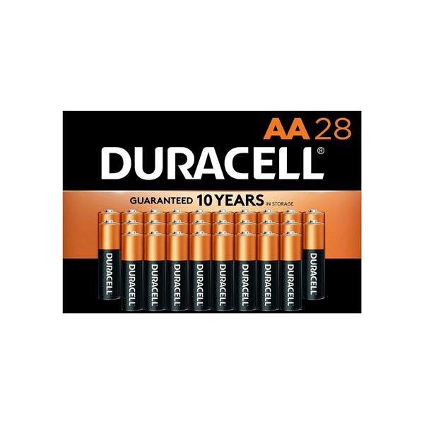 28 pilas alcalinas Duracell AA