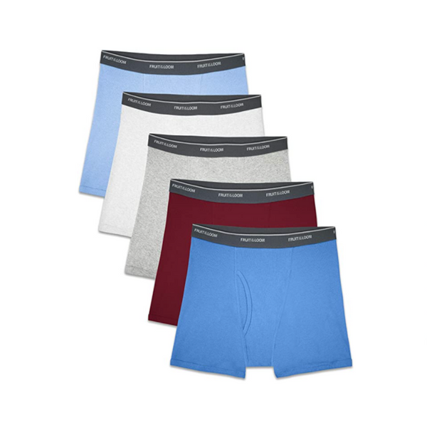 Pack Of 5 Fruit of the Loom Boys Boxer Briefs