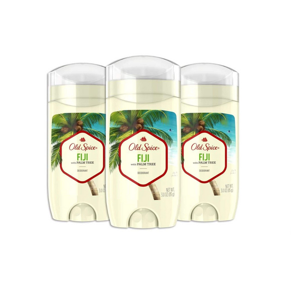 Pack de 3 desodorantes para hombre Old Spice sin aluminio Fiji