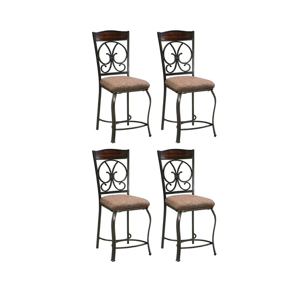 4 Pack Of Signature Design By Ashley Glambrey Counter Height 25″ Bar Stools