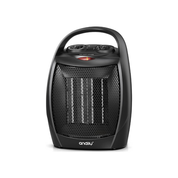 Portable Ceramic Space Heater with Adjustable Comfort Control Thermostat