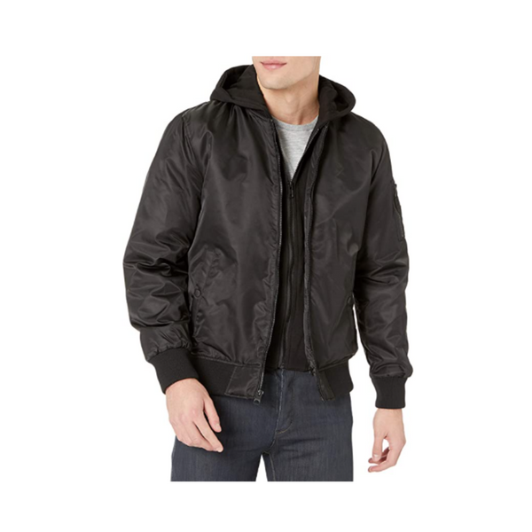 GuessChaqueta bomber con capucha para hombre