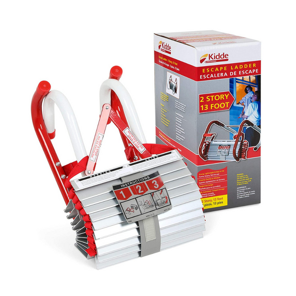 Kidde 2 Story 13′ Fire Escape Ladder With Anti-Slip Rungs Now Just