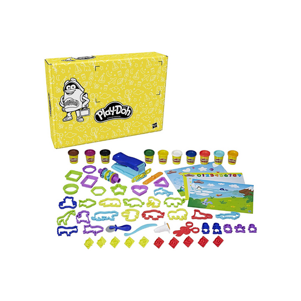 Caja de manualidades y manualidades Play Doh Fundamentals de 60 piezas