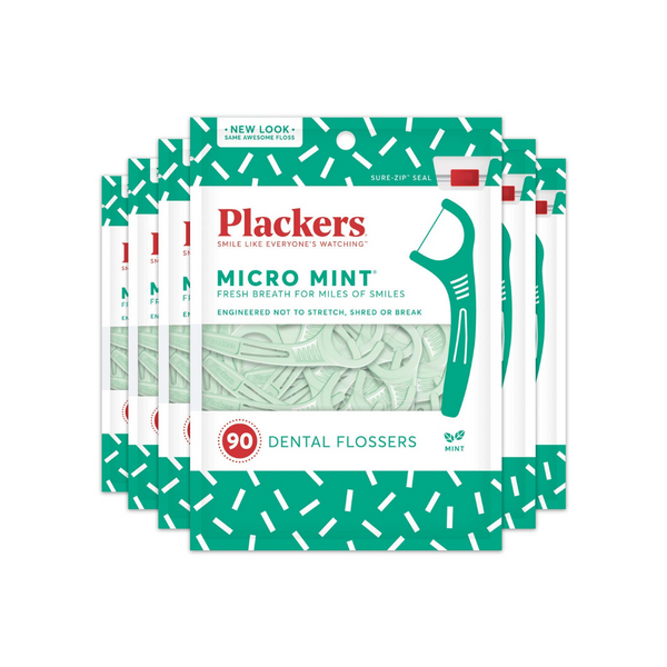540 Púas de hilo dental Plackers Micro Mint