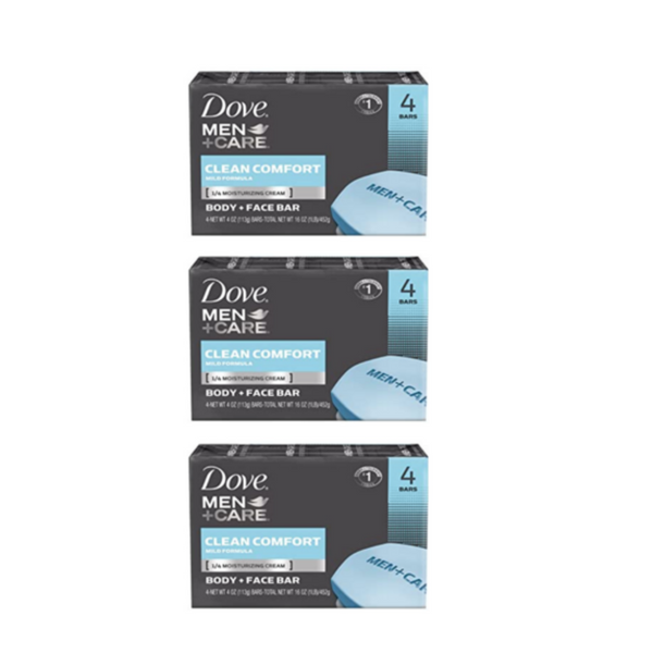 12 Dove Men+Care Body and Face Bars - From Ferebe.com