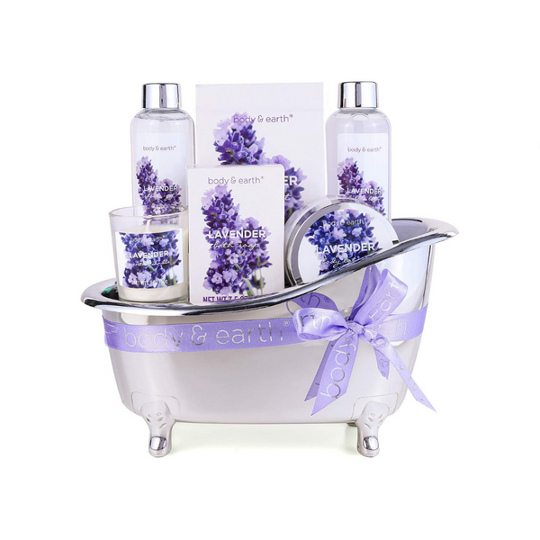 Lavender Bath Spa Gift Basket