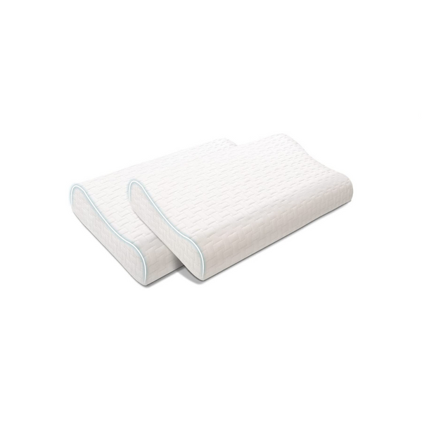 2 Pack Memory Foam Contour Cervical Pillows