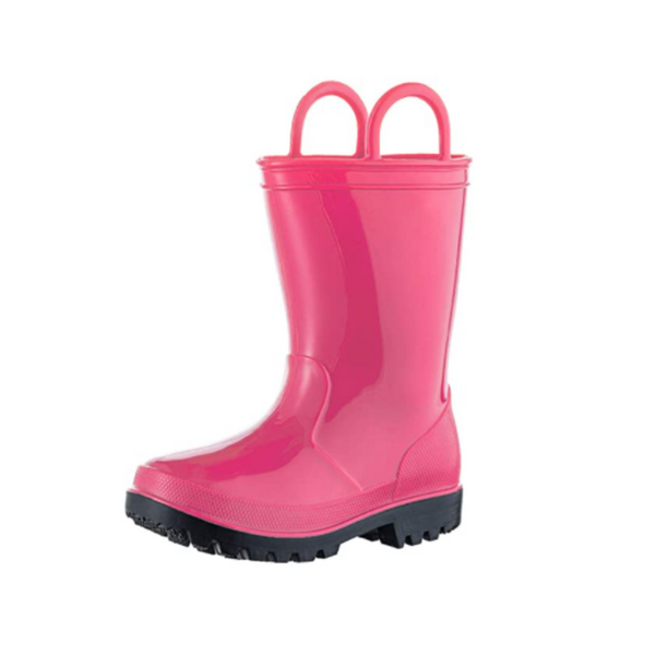 Kids Rain Boots with Easy-on Handles (8 Colors)