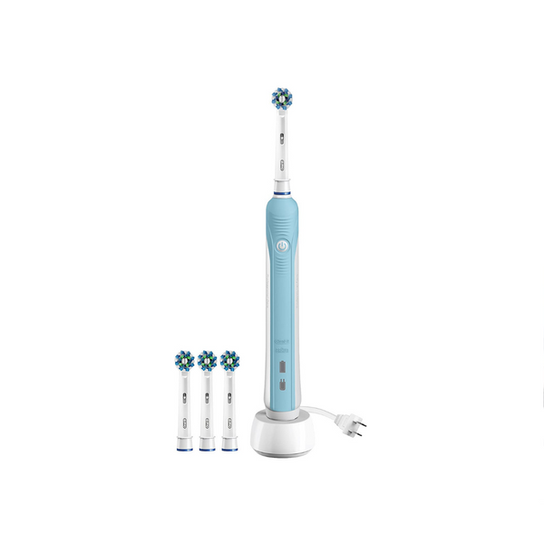 Cepillo de dientes eléctrico Oral-B Pro 1000 con tecnología Braun y 3 recambios de cabezal Oral-B