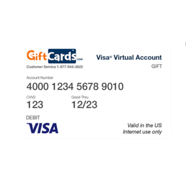 Visa Virtual eGift Card