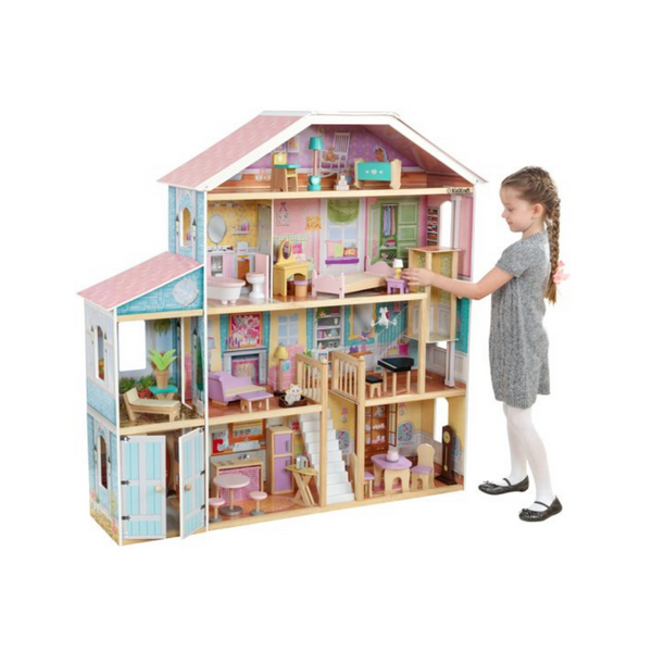 KidKraft Grand View Mansion Dollhouse With Accessories