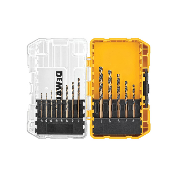 Juego de brocas Dewalt de óxido negro de 13 piezas con punta piloto