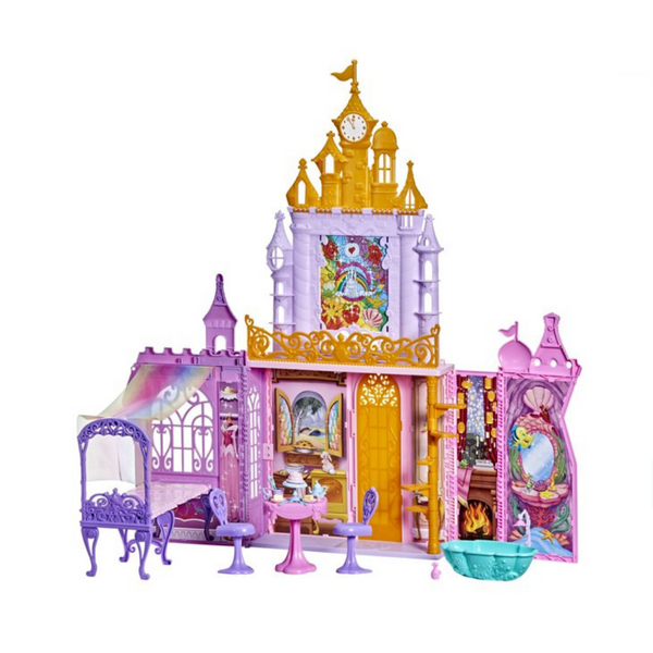 Disney Princess Fold And Go Celebration Castle Dollhouse With Accessories
