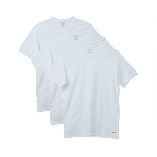 Pack Of 3 Calvin Klein Men's Classics Slim Fit Crew Neck T-Shirts