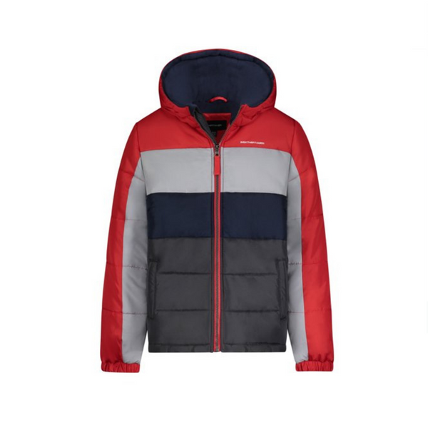 Weathertamer Boys Fleece Lined Puffer Jackets (4 Colors)