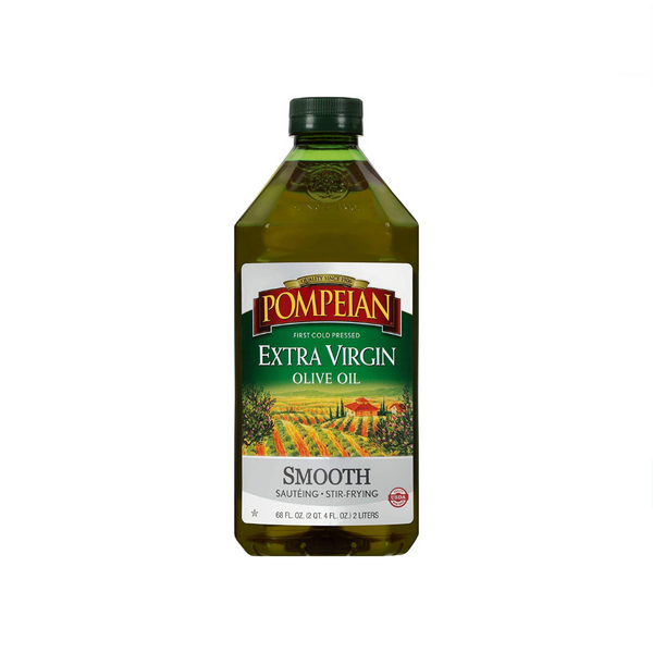 68 onzas líquidas. Aceite de Oliva Virgen Extra Suave Pompeyano