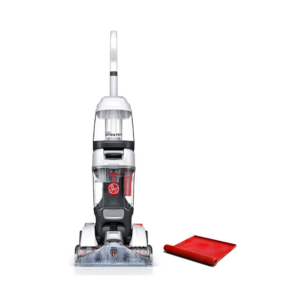 Hoover, White Dual Spin Pet Plus Carpet Cleaner Machine, Upright Shampooer