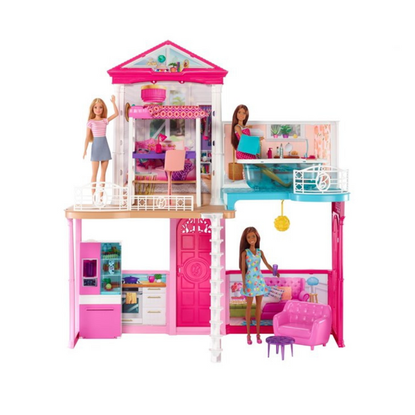 Barbie Dollhouse and Furniture Doll Playset