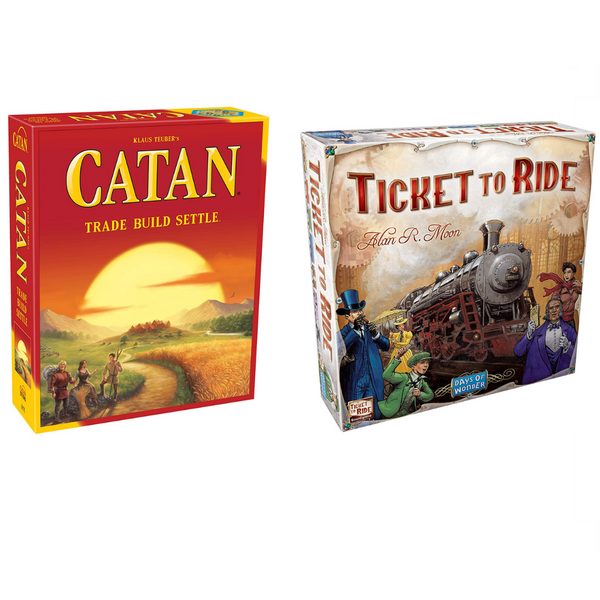 Catan And Ticket to Ride Board Games On Sale