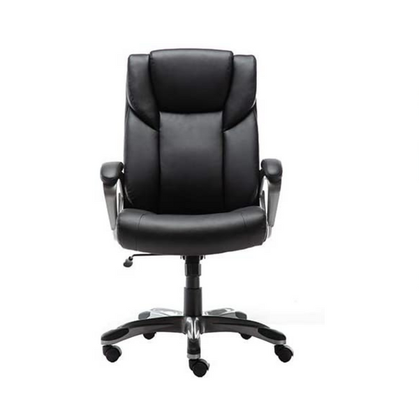 Silla de oficina ejecutiva de cuero Amazon Basics