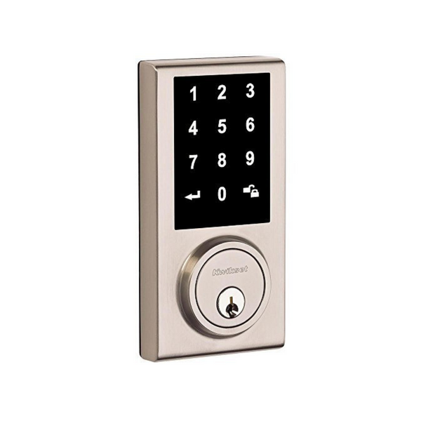 Cerrojo con pantalla táctil satinada de un solo cilindro, edición limitada Kwikset