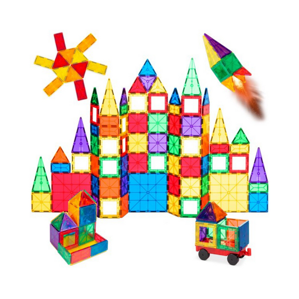 110-Piece Kids Magnetic Tiles Set