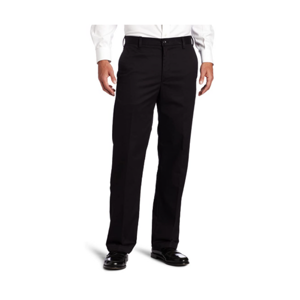 IZOD Pantalones chinos americanos con frente plano y corte recto para hombre