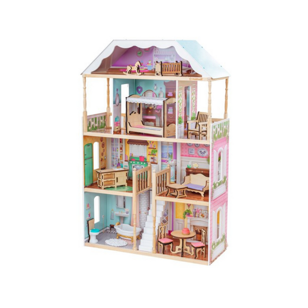 KidKraft Charlotte Classic Wooden Dollhouse with 14 Accessories