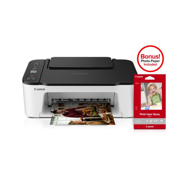 Canon PIXMA Wireless AIO Printer with Glossy Photo Paper