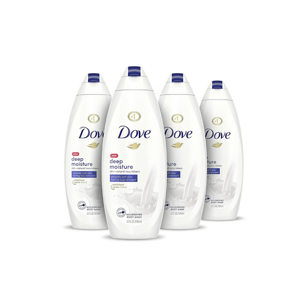 4 Bottles of Dove Body Wash