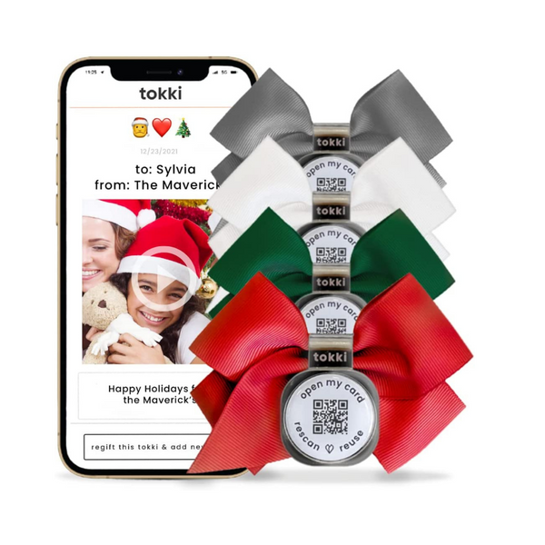 El Tokki | Tarjeta de felicitación personalizada con foto y vídeo | Se engancha fácilmente a cualquier regalo.