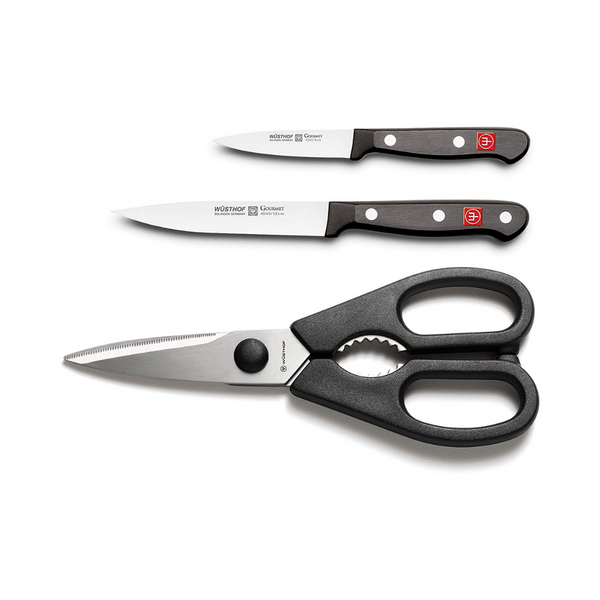 Wusthof Gourmet Knife And Kitchen Scissors 3-Piece Set