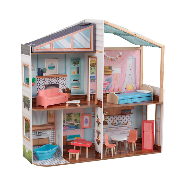 Casa de muñecas con cambio de imagen magnético diseñada por mí de KidKraft