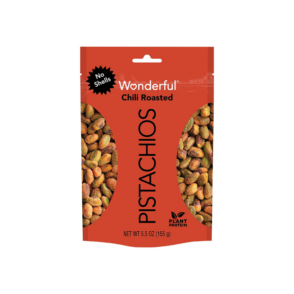 Pistachos maravillosos asados ​​con chile, sin cáscara