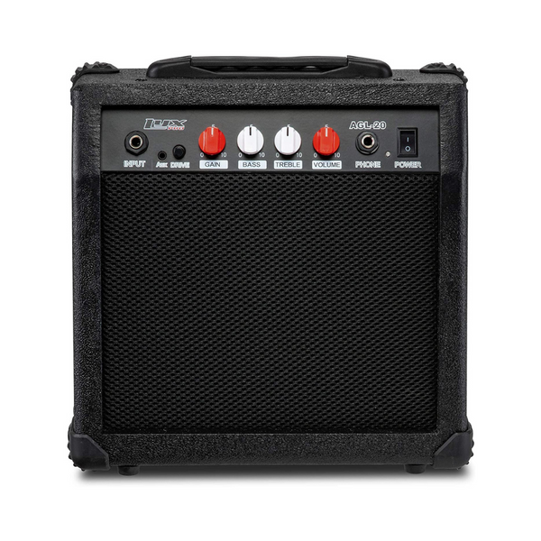 LyxPro Electric Guitar Amp 20 Watt Amplifier Built In Speaker Headphone