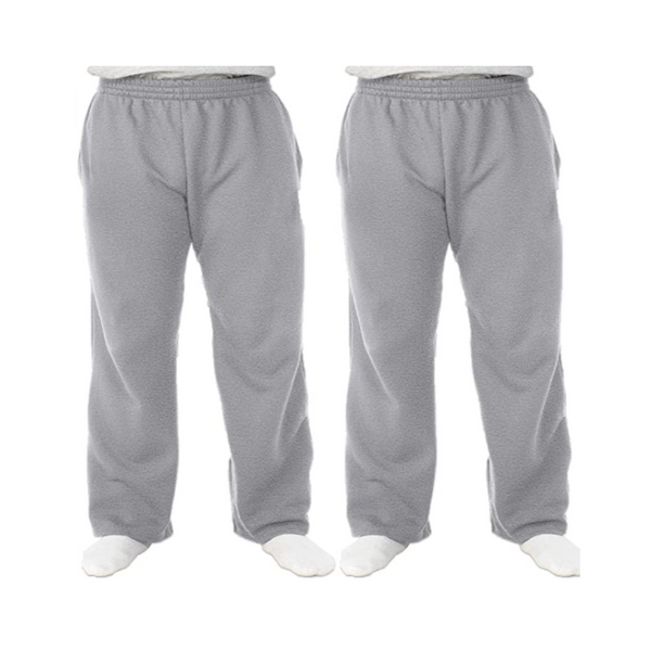 Pack de 2 pantalones deportivos de forro polar para hombre Fruit of the Loom