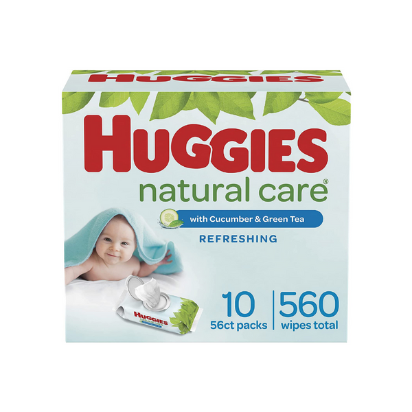 560 Huggies Natural Care Baby Wipes