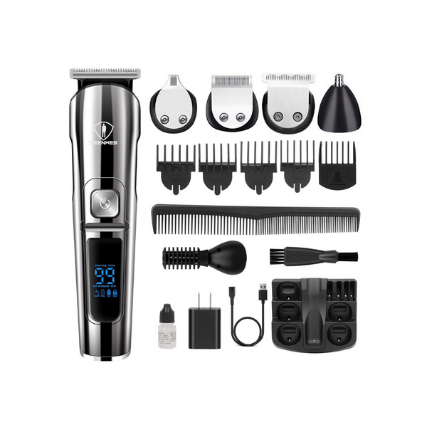 Kit profesional de recortador de barba y nariz para hombre