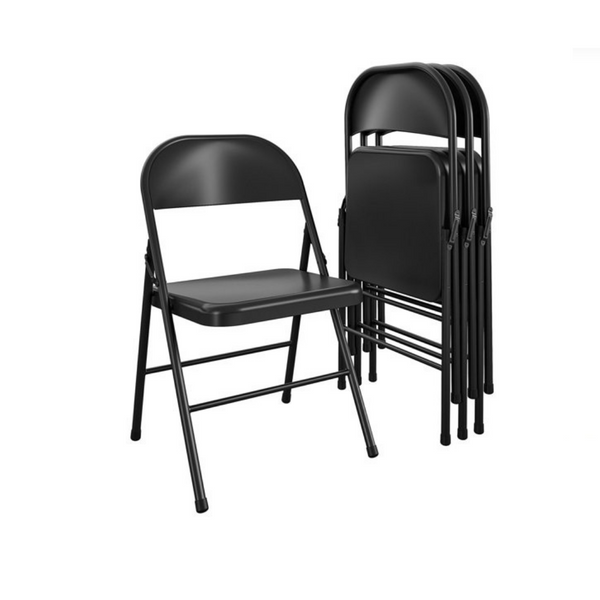 4 sillas plegables de acero Mainstays