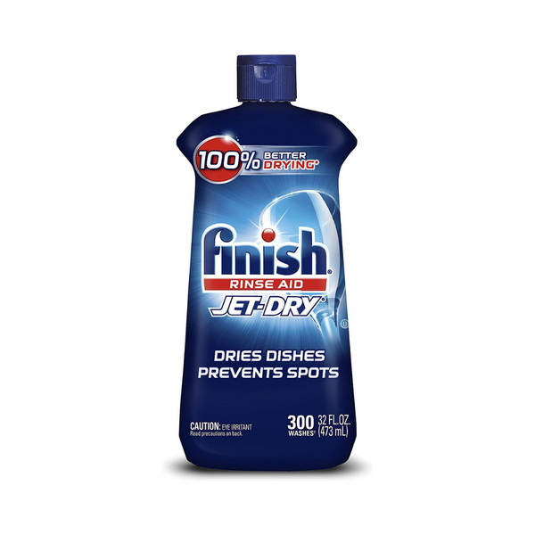Finish Jet-Dry Aid Agente de enjuague y secado para lavavajillas, botella de 32 oz