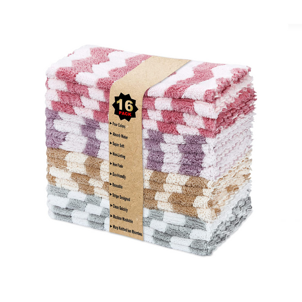 Pack Of 16 Premium Dish Cloths