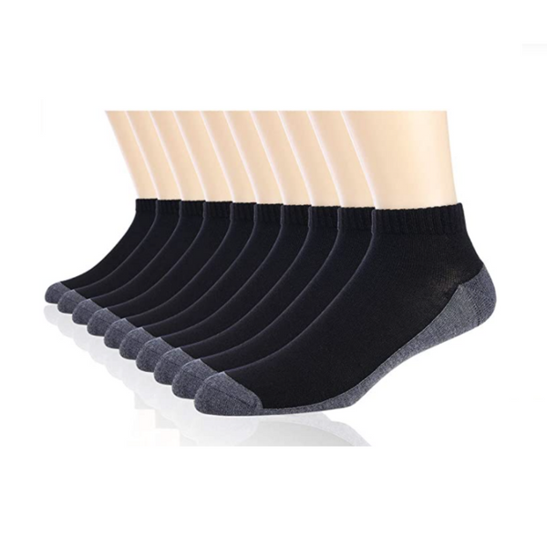 10 Pairs Of Men's Cushion Ankle Socks