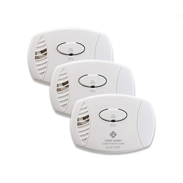 3 First Alert Plug-In Carbon Monoxide Detector with Battery Backup