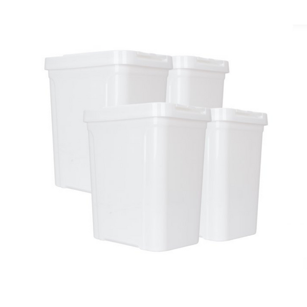4 Pack 7.6 gal Trashcans (2 Colors)